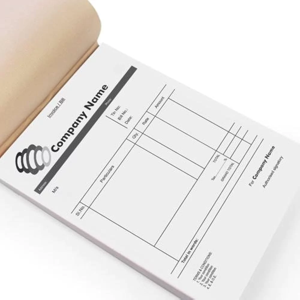 photo of bill invoice