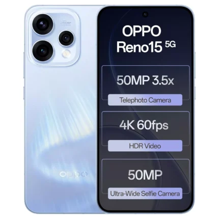 oppo reno 15 mobile aurora blue