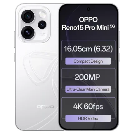 oppo reno 15 pro mini white glacier