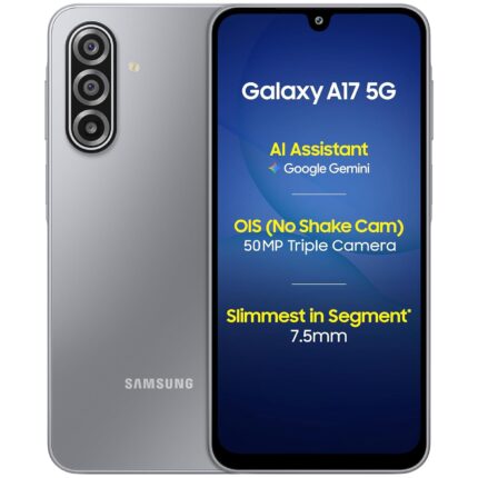 Samsung Galaxy A17 front Gray