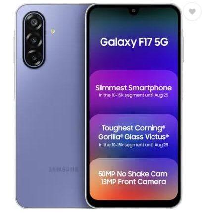 Samsung Galaxy F17 Violet Pop front