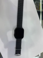 black rectangular smartwatch with adjustable strap