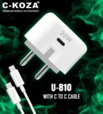 c-koza u-810 charger with c to c cable