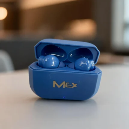 mex blue earbuds